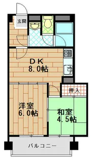ユニオンハイツ和田岬【7階】の間取り