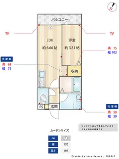 サンシティ直方【1階】の間取り