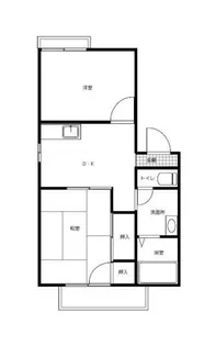 クリスタル武庫川【1階】の間取り