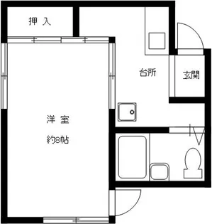 入山文化【12号室】の間取り
