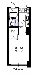 シャルムメゾン六甲道【3階】の間取り