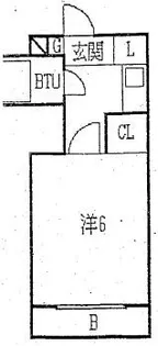 ハイム北八代【2階】の間取り