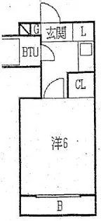 ハイム北八代【2階】の間取り