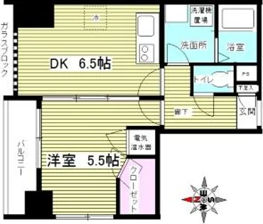 GLANZ七条通【7階】の間取り