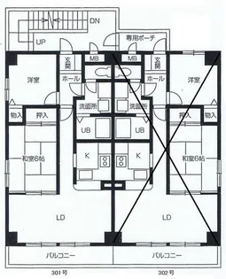 プチコ-ポ中西【301号室】の間取り