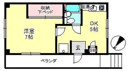 池田寺町ハウス【3階】の間取り