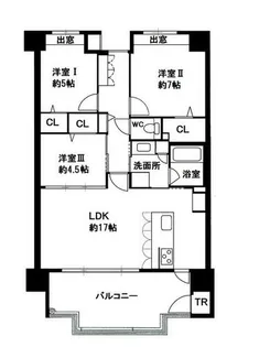 クラブエイリック平尾駅パークプレイス【2階】の間取り