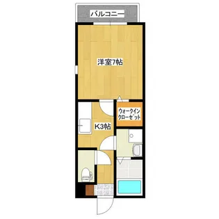 リーヴル若宮【101号室】の間取り