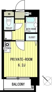ロイヤルコート大橋Ⅱ【102号室】の間取り
