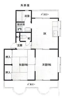タウンシャトー伊奈【4階】の間取り