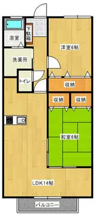 サンフレアー立屋敷【202号室】の間取り