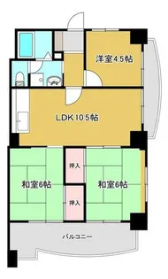 ぱすてるめぞんクレヨン【1003号室】の間取り