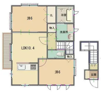 パレット【201号室】の間取り