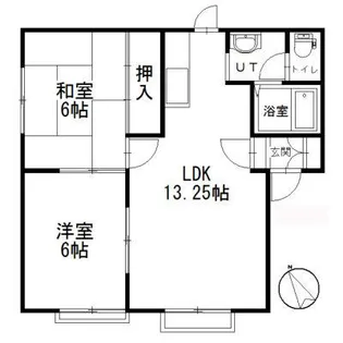 コーポグリーンガーデン【201号室】の間取り