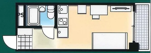 パシフィック南2条【203号室】の間取り