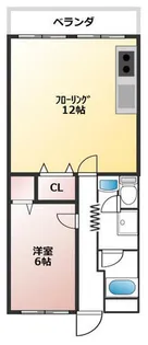 マイコーポ土山【205号室】の間取り