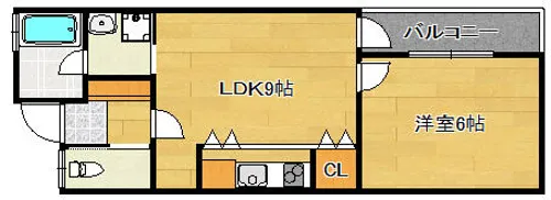 片山プラザA棟【1階】の間取り