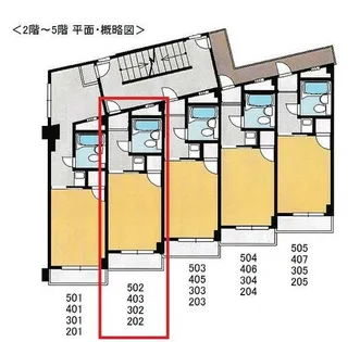 ヤマサマンション【403号室】の間取り