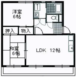 レインボウヒルズ【2階】の間取り