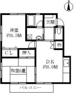 奈良県奈良市西笹鉾町【アパート】の間取り