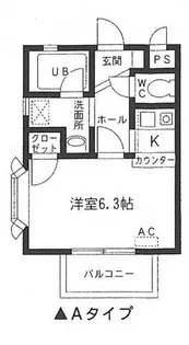クレール・ニマン【208号室】の間取り