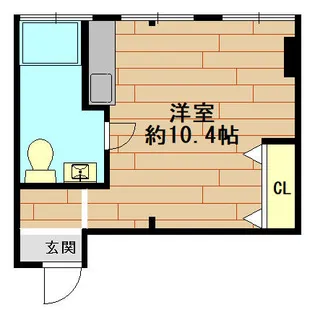 栄町第一ビル【401号室】の間取り