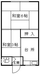 大阪府大阪市福島区海老江8丁目【アパート】の間取り