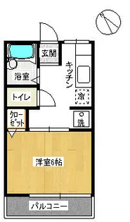 スカイハイツ【1階】の間取り