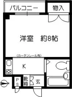 前川マンション 2号館【106号室】の間取り
