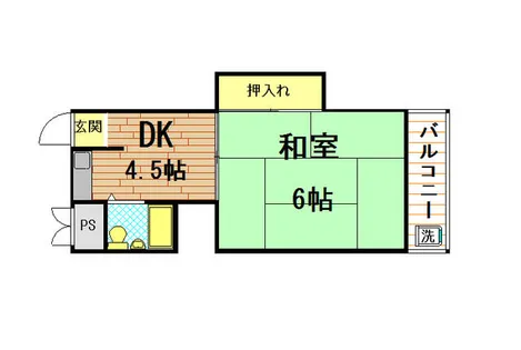 岸田ハイツ【3階】の間取り