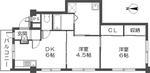 第一中村マンション【3階】の間取り