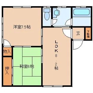 コーポ山田【201号室】の間取り