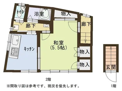 再度筋町文化【2階】の間取り