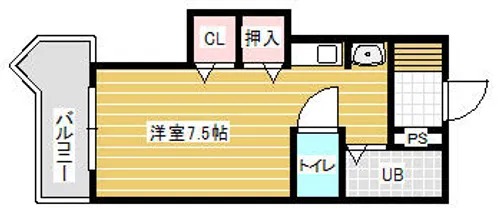 田中第8ハイツ【403号室】の間取り