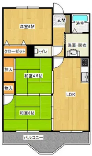 ベルシャイン氷上【3階】の間取り