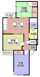 大阪府吹田市高城町【マンション】の間取り