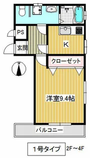 こすもらいふ緑地公園【2階】の間取り