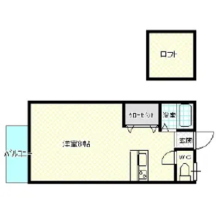 ヴォーネン笹丘【2階】の間取り