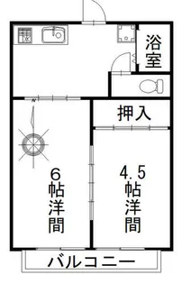 コーポ小島【202号室】の間取り