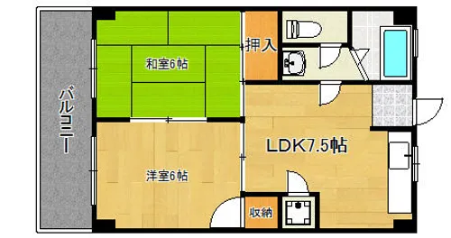 第2上野ビル【303号室】の間取り