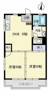 大樹ハイツ【2階】の間取り
