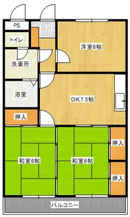 ファミール萩原【301号室】の間取り