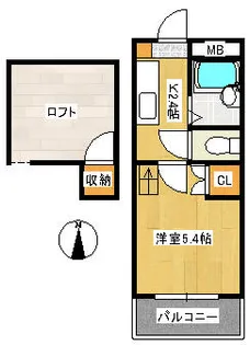 インターファーストビル【203号室】の間取り