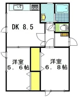 ハイツミクミン【B号室】の間取り