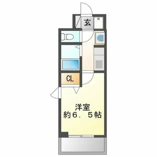 ロイヤルコート産業医大前【401号室】の間取り