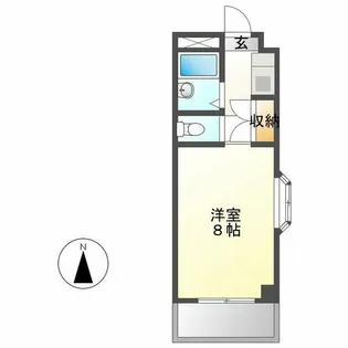 折尾自由ヶ丘センチュリー21【4階】の間取り