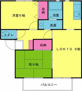 兵庫県姫路市砥堀【アパート】の間取り