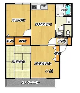 コーポラスツツミ【2階】の間取り