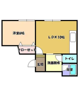 住吉アパート【302号室】の間取り