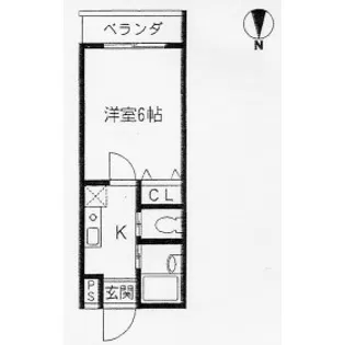 パステル椥辻【2階】の間取り